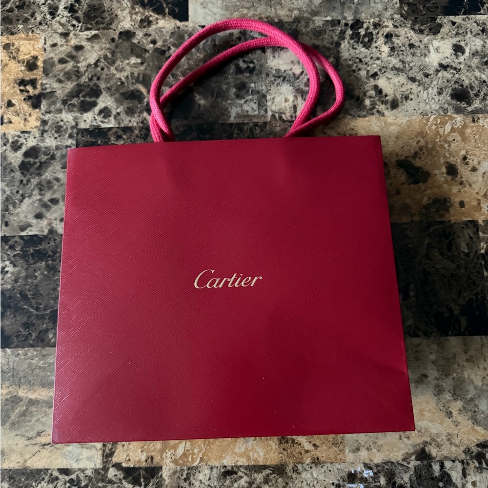 Authentic Cartier Shopping Bag.